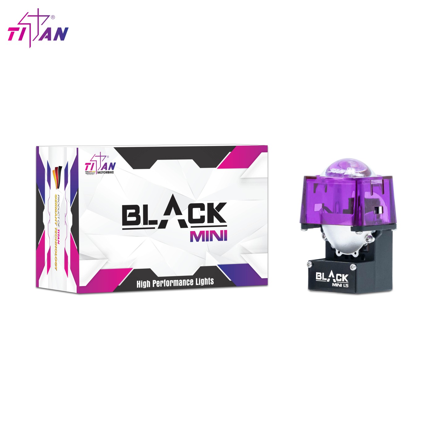Bi Led Titan Black Mini 1.5